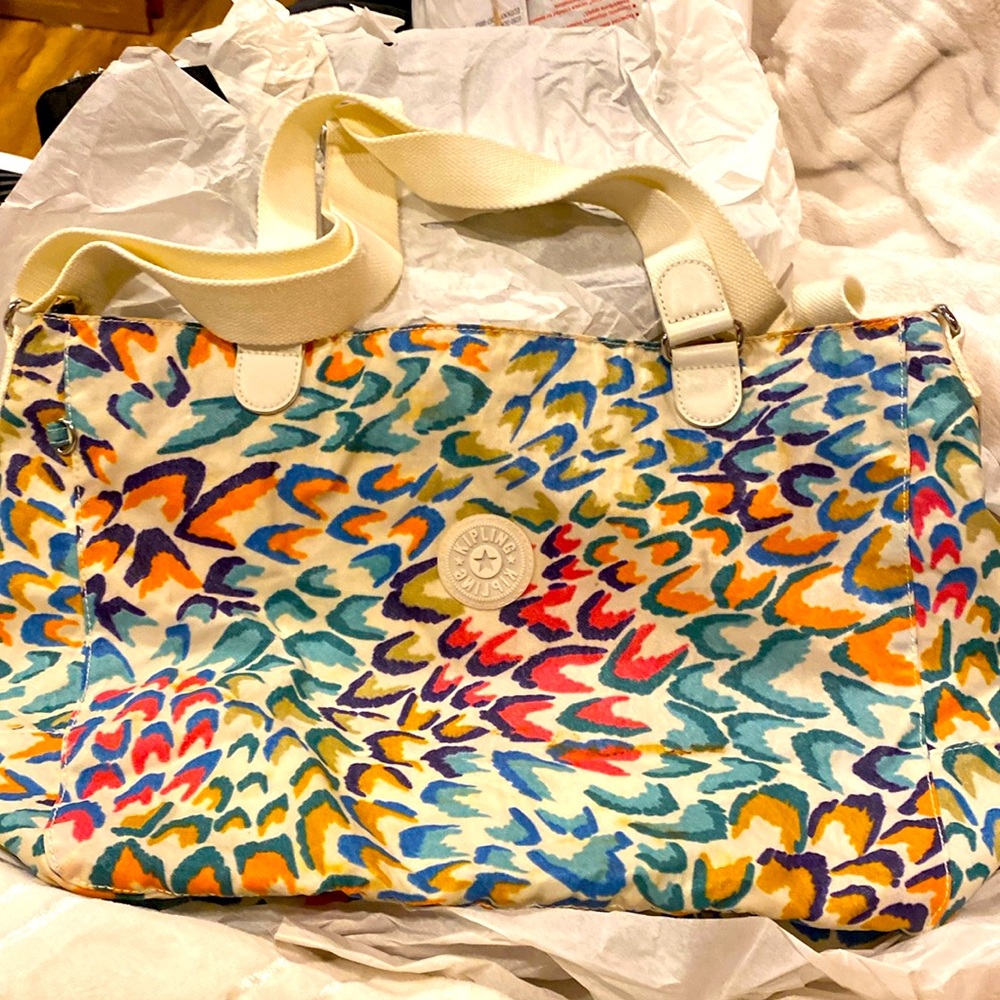 Kipling multi colored tote
